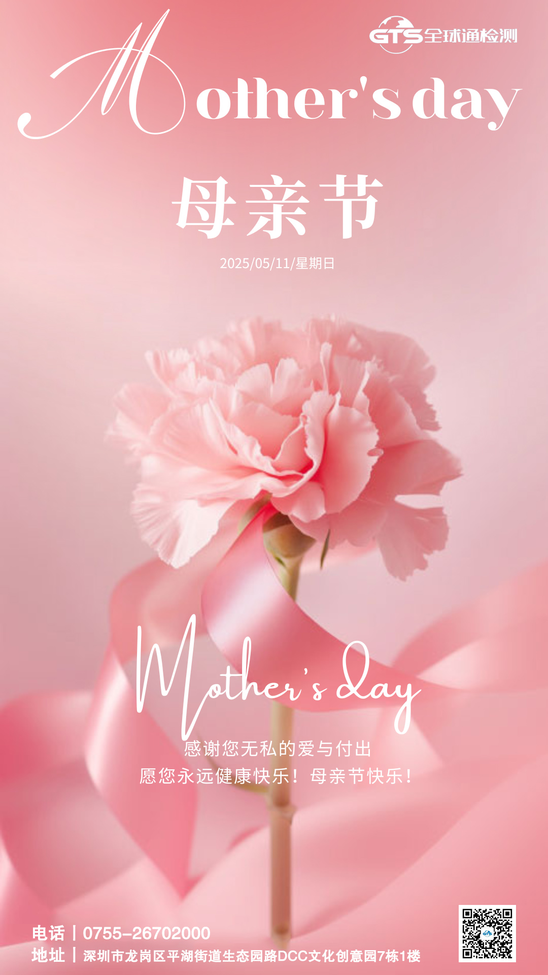 粉色康乃馨花卉母親節節日手機海報.jpg